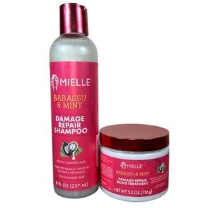 Mielle Organics Babassu & Mint Damage Repair Shampoo & Bond Repair Mask